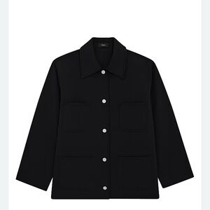 Theory Black Utility Work Jacket